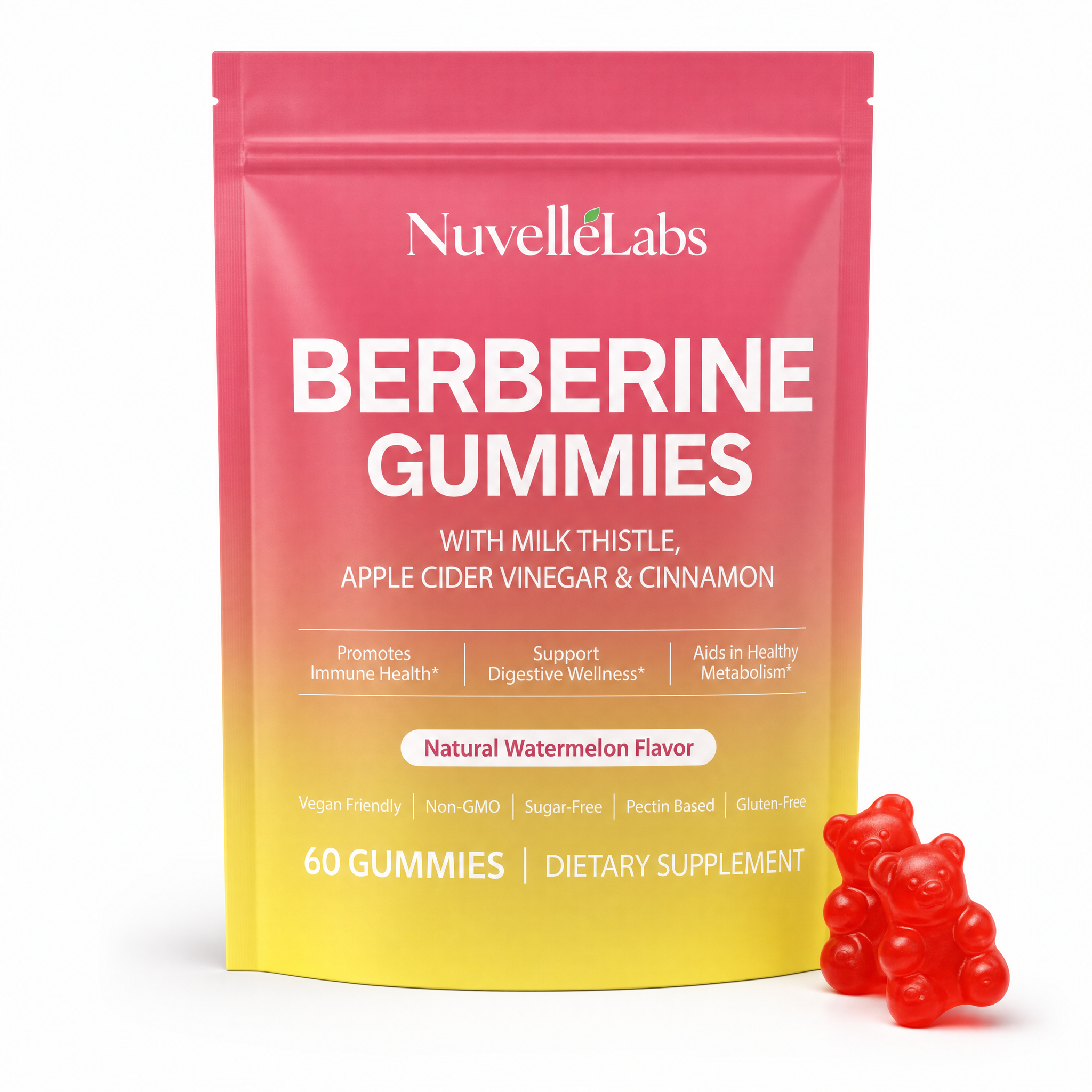 NuvelleLab Berberine Gummies pouch