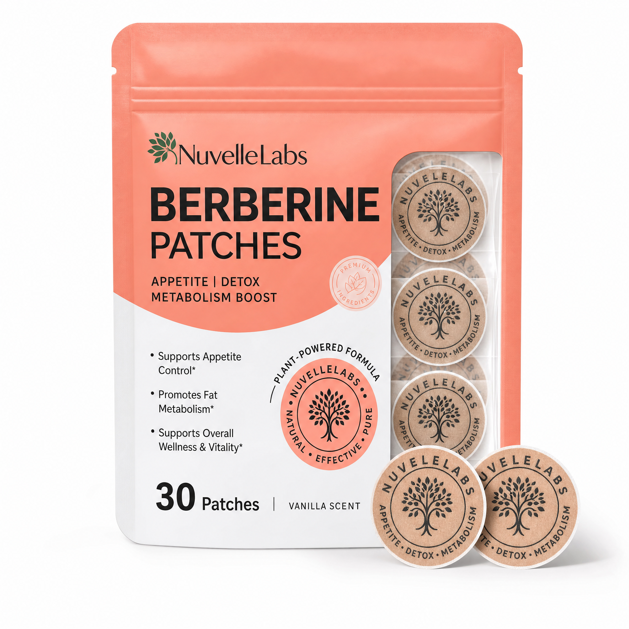 NuvelleLab Berberine Patches pouch